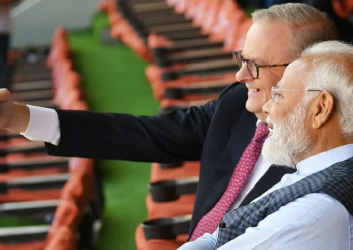 India VS Australia 4th Test Match PM Modi and PM of Australia watched the match together