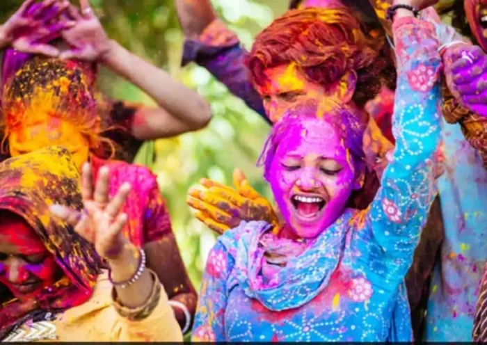 The festival of Holi is celebrated in the whole state with different forms, gulal, flowers, sticks, whips, chang