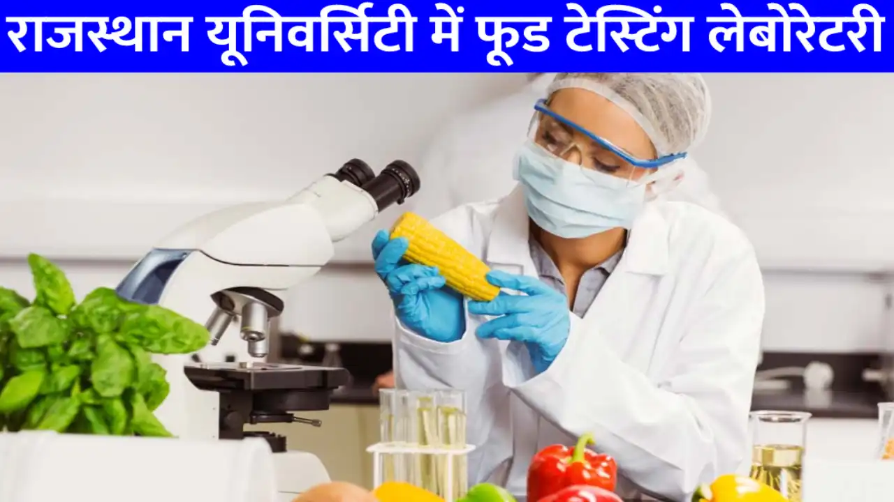 Food Testing Laboratory will be built in RU Rajasthan University will also provide better health