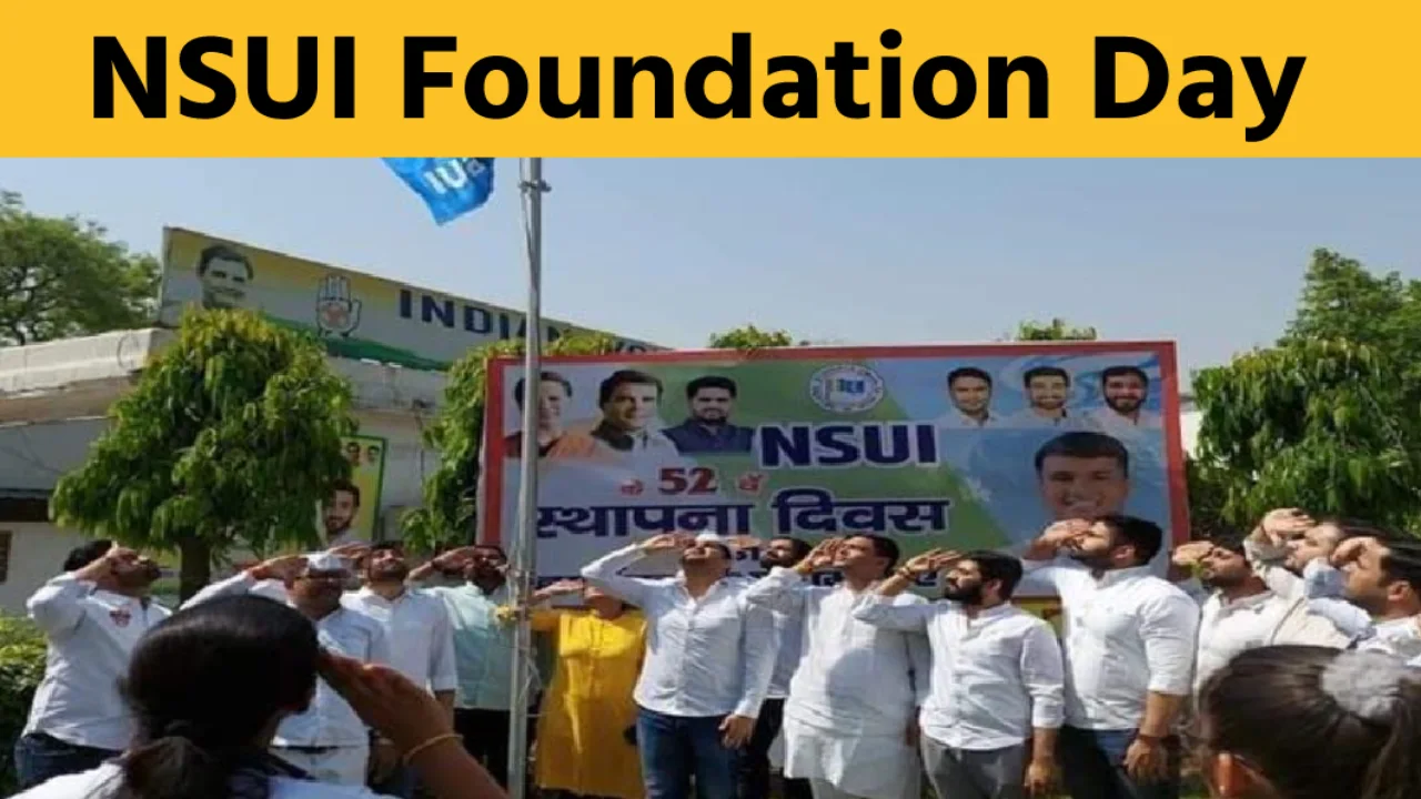 NSUI's 52nd foundation day will celebrate today in rajasthan