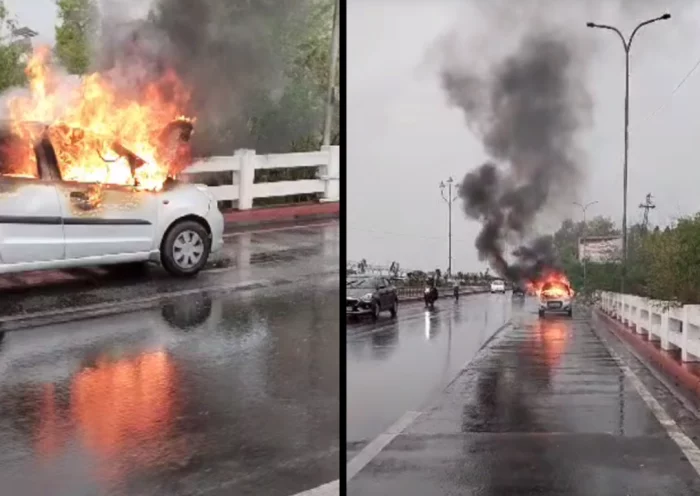 car fire | Sach Bedhadak
