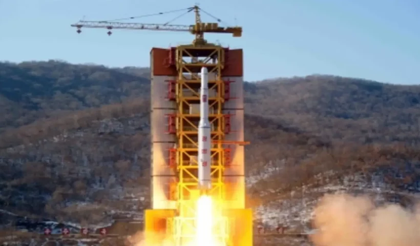 North Korea's spy satellite crashes, wobbles in the air, then falls into the sea