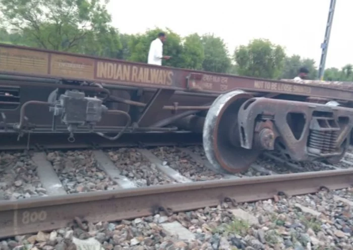 Goods Train Accident in jaipur