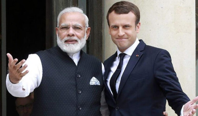 french president PM Modi